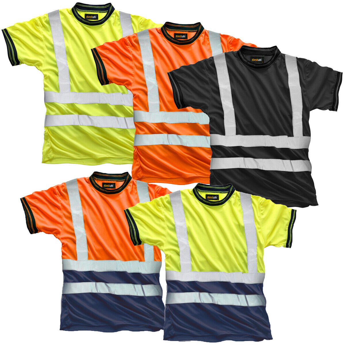 Hi Vis HV007 Short Sleeve Crew Neck T-Shirt-0