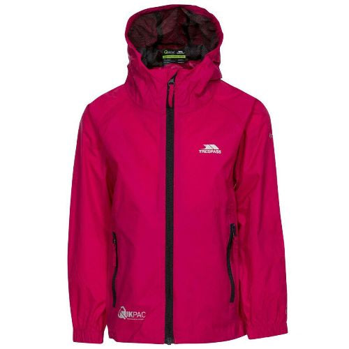 Kids Trespass Qikpac Waterproof Jacket-4