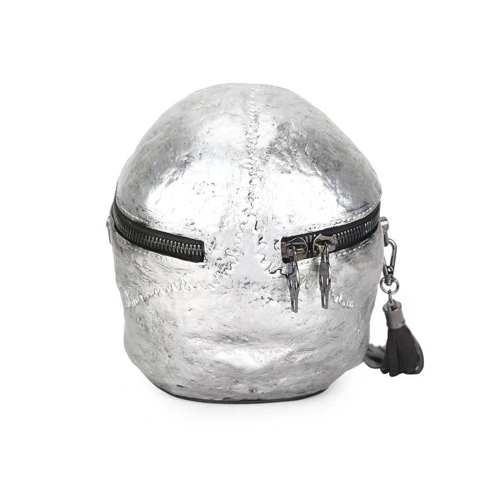 3D Bags Silver Skull Cross Body Shoulder Bag Mini Handle Handbags-2