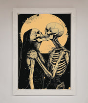Skeleton Embrace Framed Poster-1