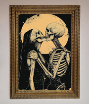 Skeleton Embrace Framed Poster-15