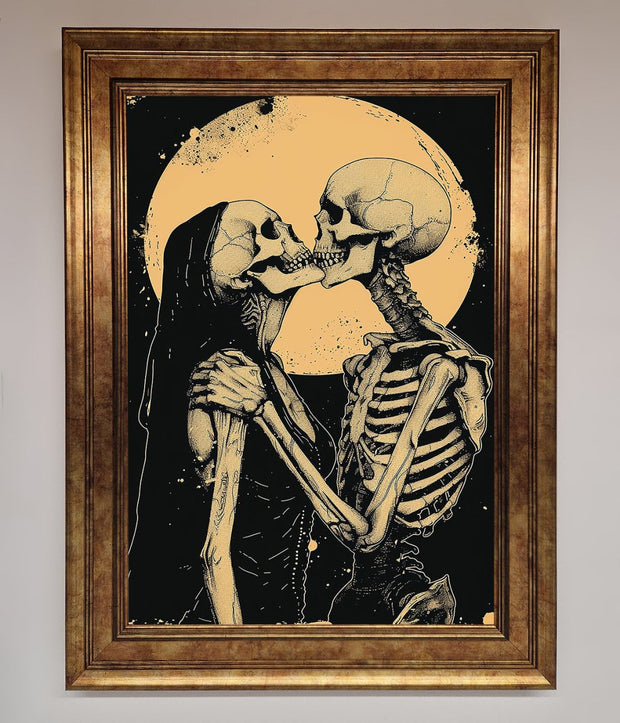 Skeleton Embrace Framed Poster-7