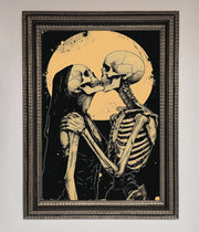 Skeleton Embrace Framed Poster-17