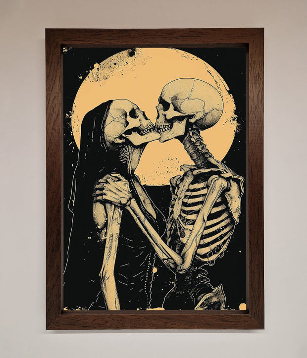 Skeleton Embrace Framed Poster-4