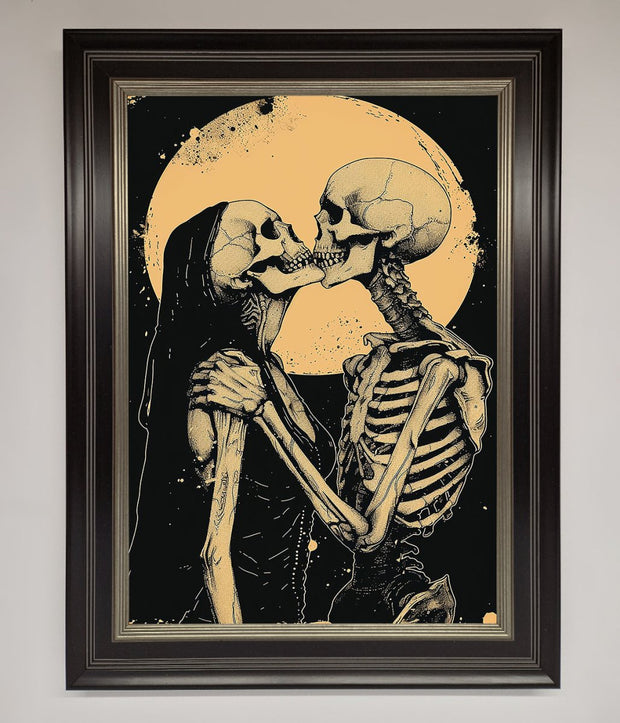 Skeleton Embrace Framed Poster-8