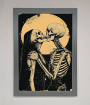 Skeleton Embrace Framed Poster-3