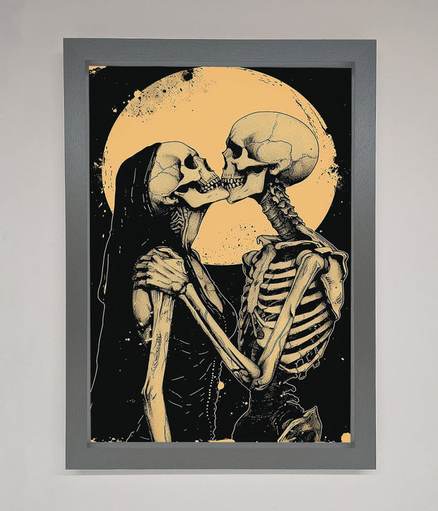 Skeleton Embrace Framed Poster-3