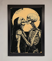 Skeleton Embrace Framed Poster-0