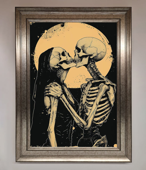 Skeleton Embrace Framed Poster-5