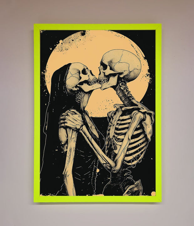 Skeleton Embrace Framed Poster-12