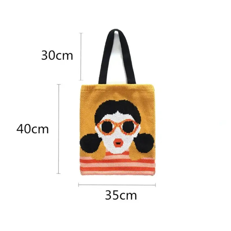 Soft Casual  Knitted Tote bag-4