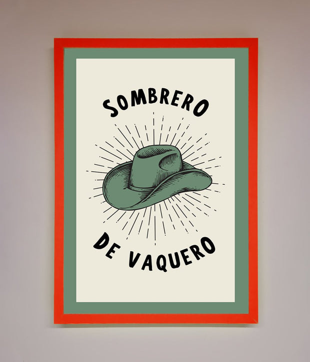 Sombrero De Vaquero Framed Wall Art-14
