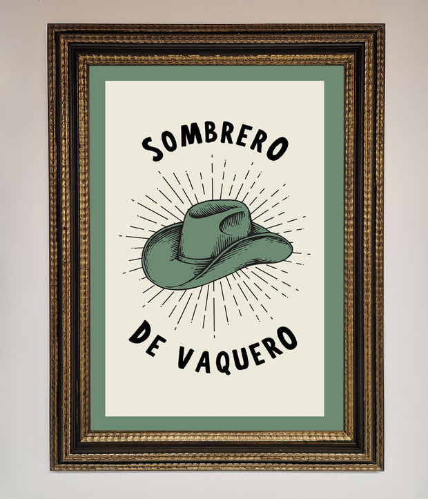 Sombrero De Vaquero Framed Wall Art-18