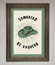 Sombrero De Vaquero Framed Wall Art-16