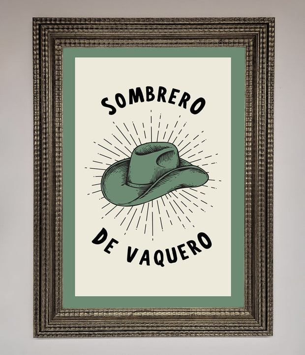 Sombrero De Vaquero Framed Wall Art-16