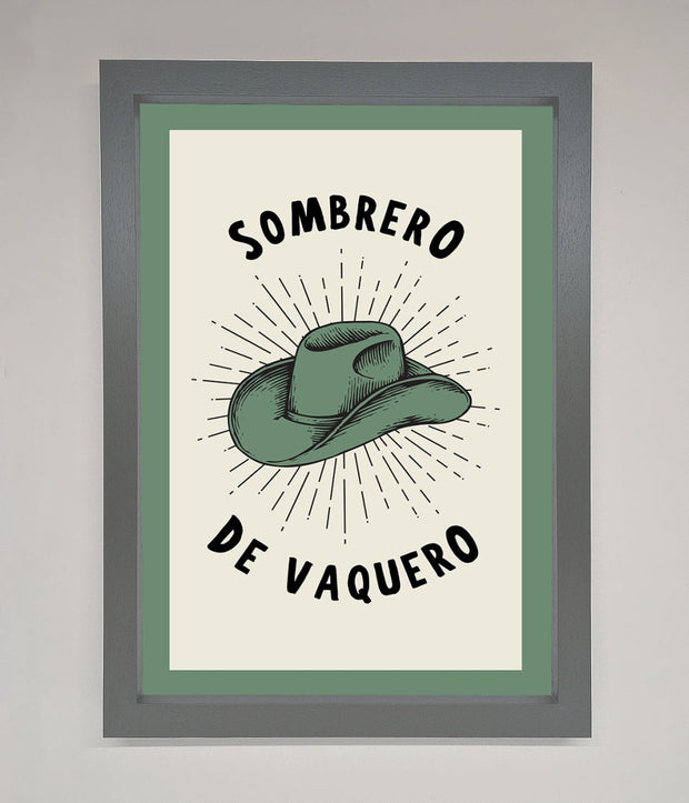 Sombrero De Vaquero Framed Wall Art-3