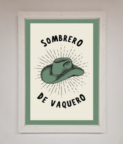 Sombrero De Vaquero Framed Wall Art-0