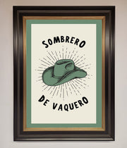 Sombrero De Vaquero Framed Wall Art-9