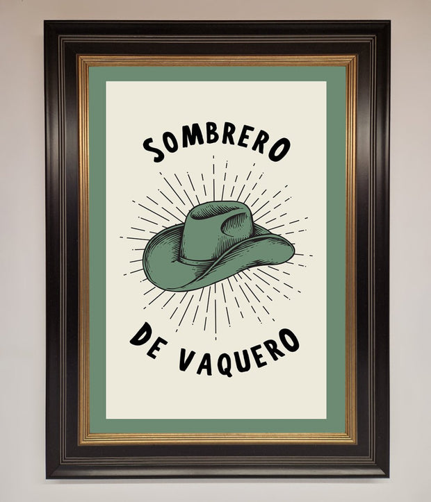 Sombrero De Vaquero Framed Wall Art-9
