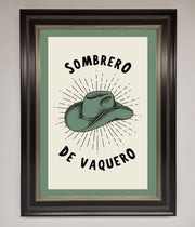 Sombrero De Vaquero Framed Wall Art-8