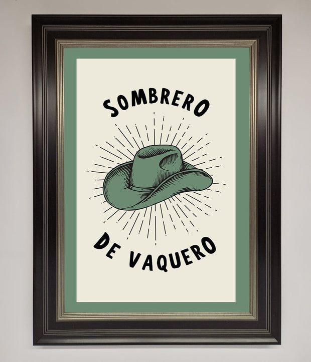 Sombrero De Vaquero Framed Wall Art-8