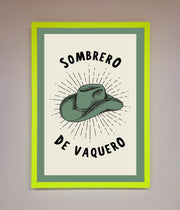 Sombrero De Vaquero Framed Wall Art-12