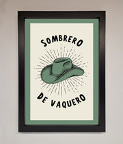Sombrero De Vaquero Framed Wall Art-1