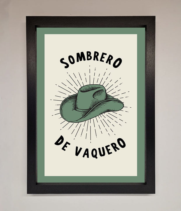 Sombrero De Vaquero Framed Wall Art-1