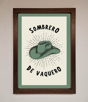 Sombrero De Vaquero Framed Wall Art-4