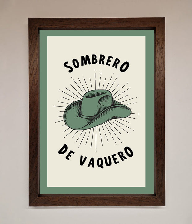 Sombrero De Vaquero Framed Wall Art-4