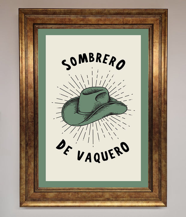 Sombrero De Vaquero Framed Wall Art-7