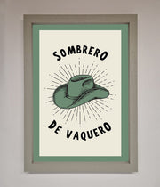 Sombrero De Vaquero Framed Wall Art-2