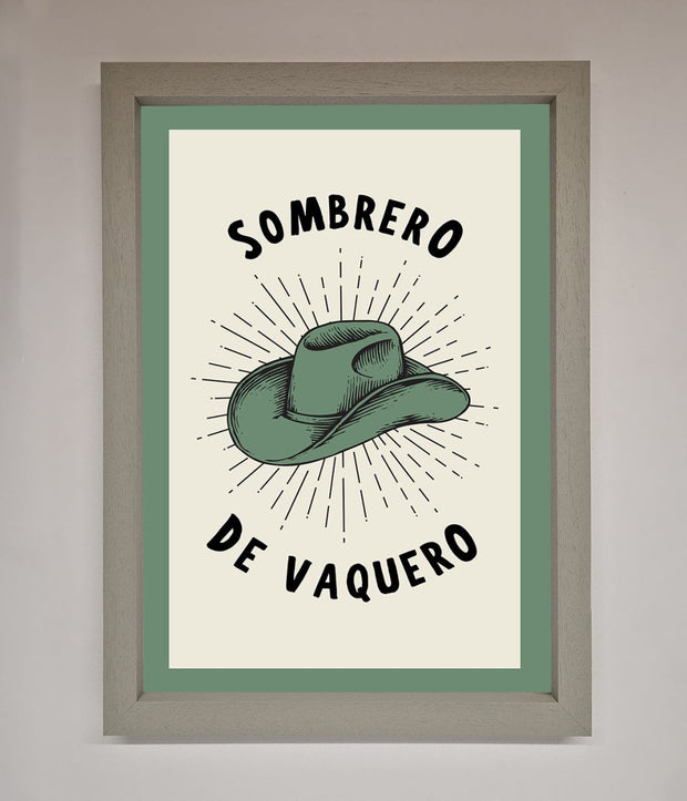 Sombrero De Vaquero Framed Wall Art-2