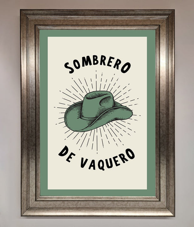 Sombrero De Vaquero Framed Wall Art-5