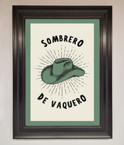 Sombrero De Vaquero Framed Wall Art-6