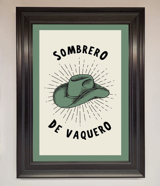 Sombrero De Vaquero Framed Wall Art-6