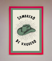 Sombrero De Vaquero Framed Wall Art-13