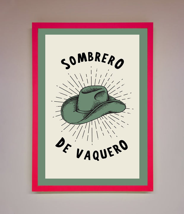 Sombrero De Vaquero Framed Wall Art-13