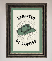 Sombrero De Vaquero Framed Wall Art-17