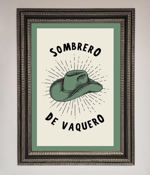 Sombrero De Vaquero Framed Wall Art-17