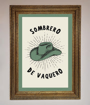 Sombrero De Vaquero Framed Wall Art-15