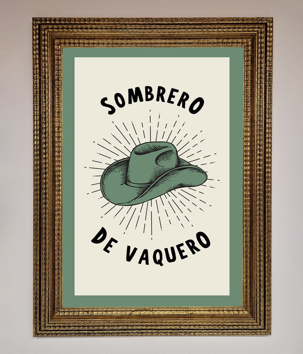 Sombrero De Vaquero Framed Wall Art-15