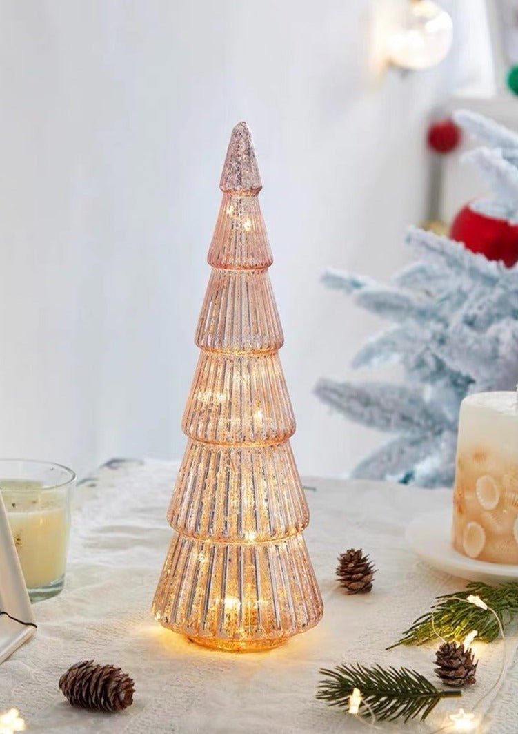 Sparkling Christmas Tree Led Light, Elegant Table Setting & Tablescape Decor Centerpiece-7