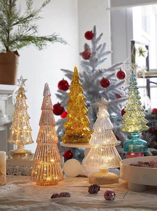 Sparkling Christmas Tree Led Light, Elegant Table Setting & Tablescape Decor Centerpiece-0