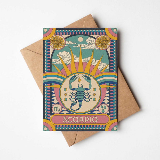 Star Sign Zodiac Horoscope Celestial Greetings Card | Fully Recycled-9