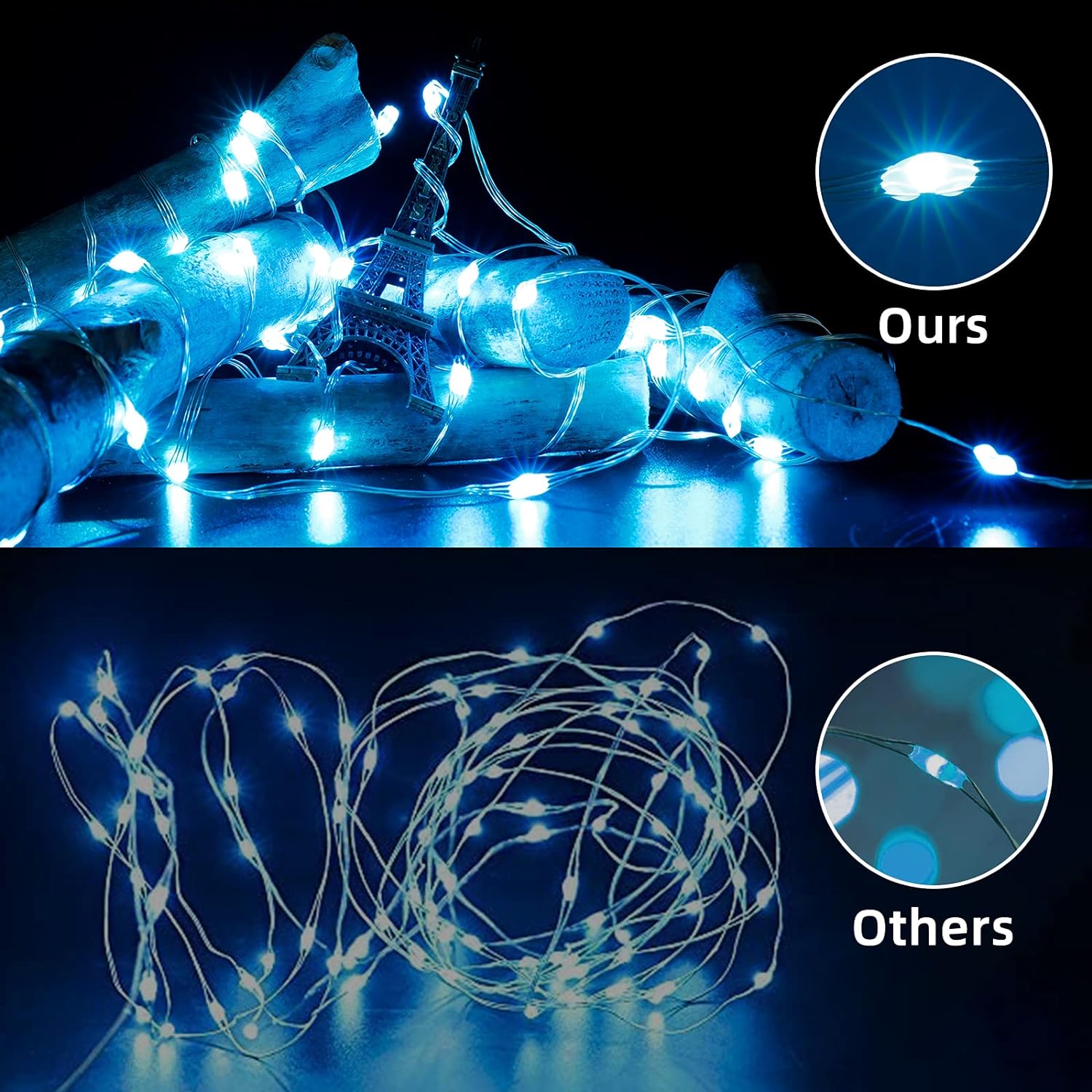 16 Colors Fairy Lights 2 Packs String Lights 16.4 Ft 50 LEDs with Remote-1