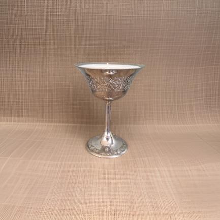 Silver Goblet | Palo Santo Scented Candle-1