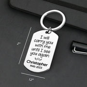 Personalised Memorial Keyring | Until I See You Again | Sympathy Gift | Memoriex - Memoriex