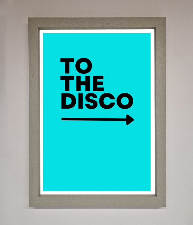 To The Disco Blue Framed Poster-2