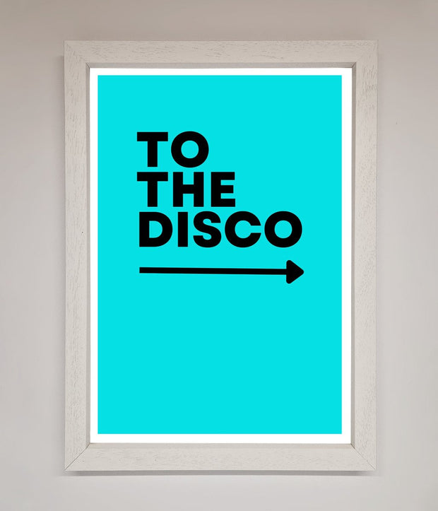 To The Disco Blue Framed Poster-1